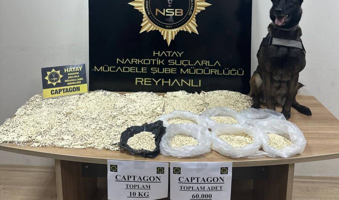 Hatay Emniyeti, uyuşturucu imal ve ticaretine yönelik operasyonunda Reyhanlı’da 10