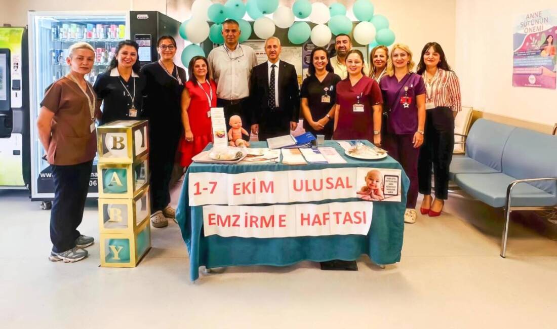 Hatay’da anne sütü bilinci artıyor Hatay Mustafa Kemal Üniversitesi (MKÜ) Hastanesi, 1–7 Ekim Emzirme Haftası