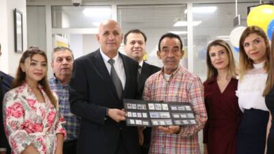 Hatay’da, PTT’nin 185. kuruluş yıl dönümü kapsamında İskenderun Çarşı Şubesi’nde