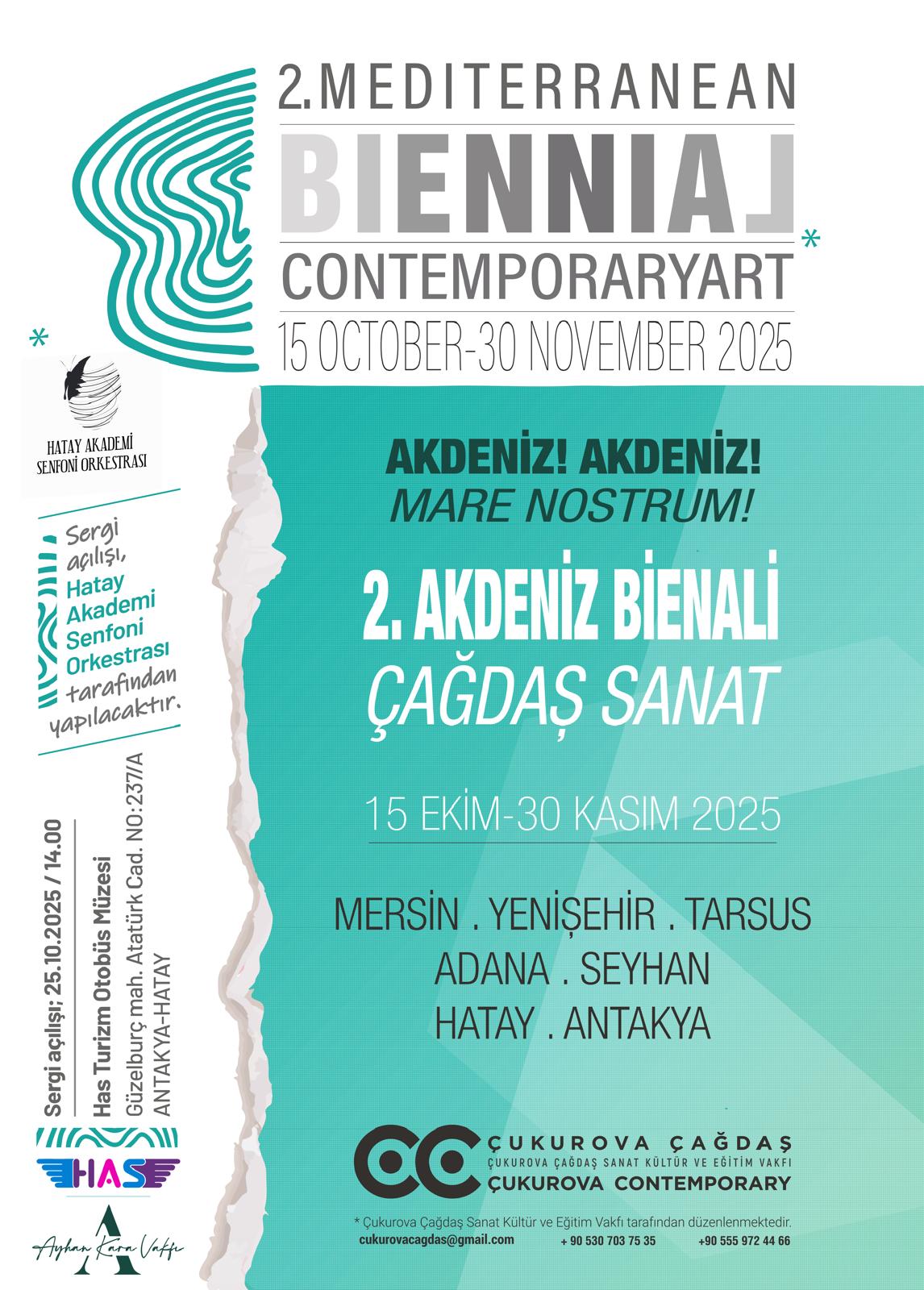 Bu yıl ikincisi düzenlenen Akdeniz Bienali, “Akdeniz! Akdeniz! Mare Nostrum!”