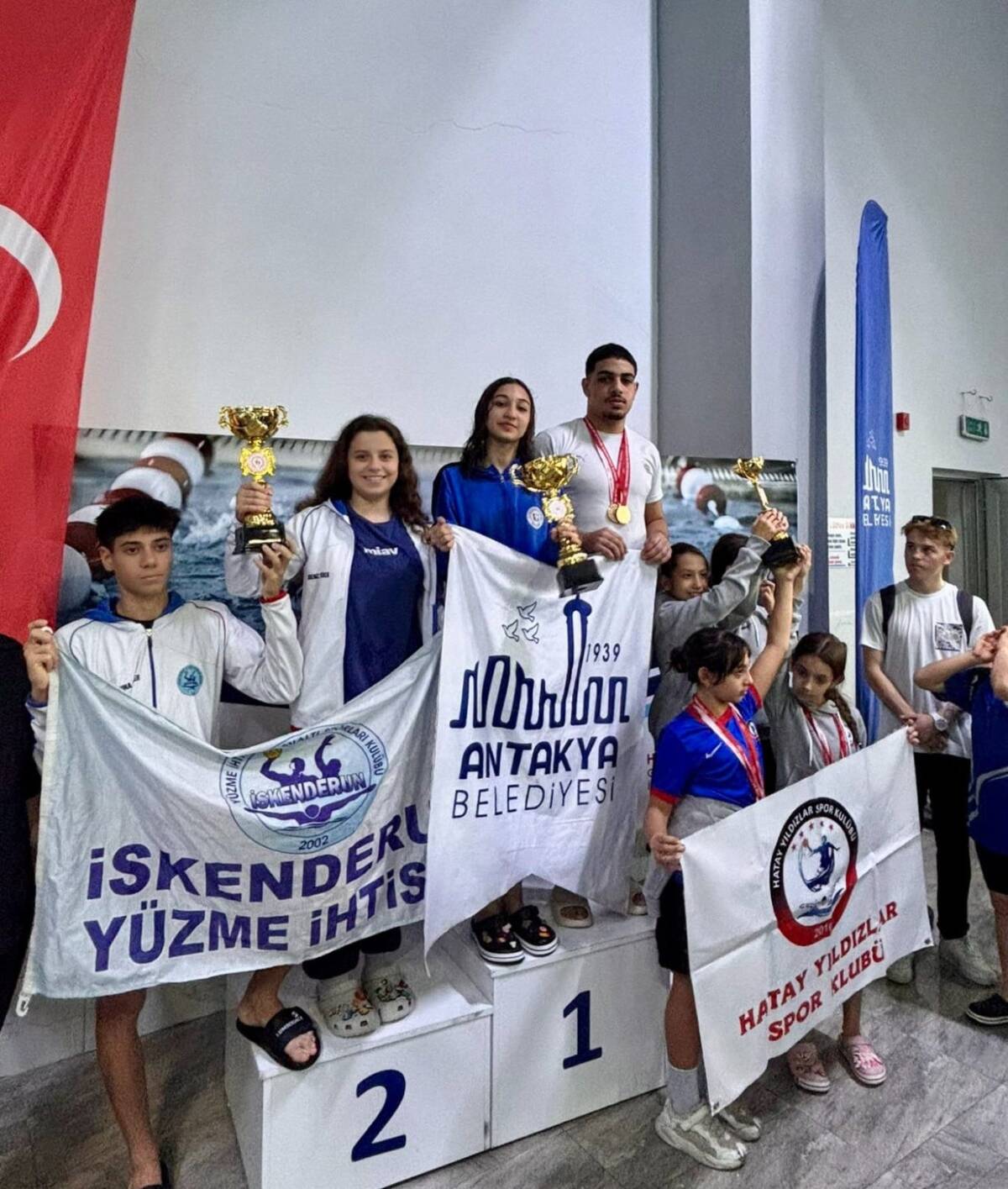 Antakya Belediyesi yüzme takımı, 1. Kamil Köseoğlu Yüzme Turnuvası’nda tarihi