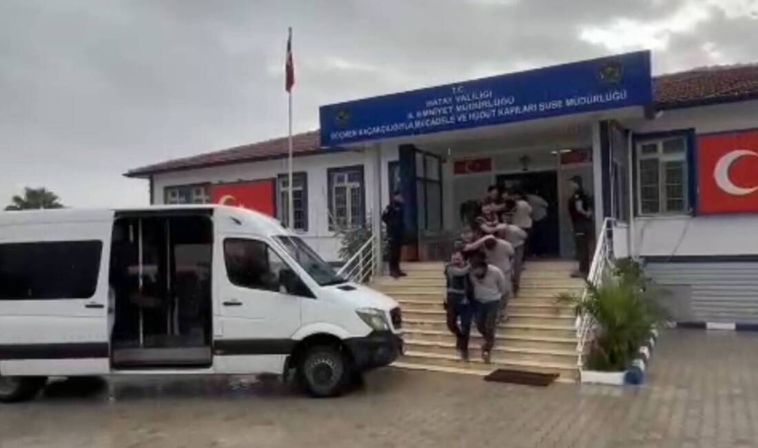 Hatay Cumhuriyet Başsavcılığı koordinesinde yürütülen Göçmen Kaçakçılığı soruşturması kapsamında yapılan