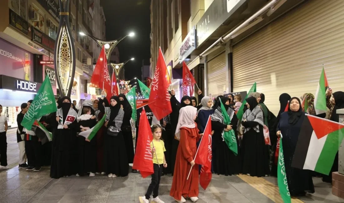 Hatay’ın İskenderun ilçesinde, İsrail’in Gazze’de 8 Ekim 2023’ten bu yana