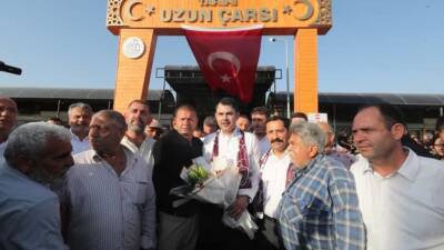 Bakan Murat Kurum, Uzun Çarşı’da Esnafla Buluştu Çevre, Şehircilik ve