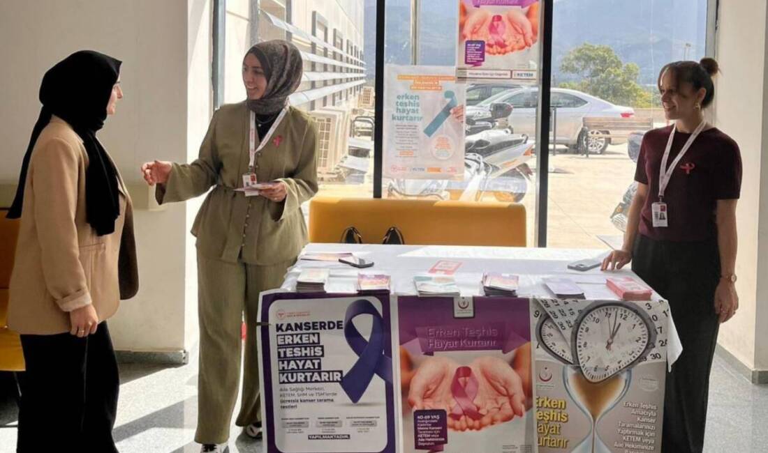 1-31 Ekim Meme Kanseri Farkındalık Ayı kapsamında, Arsuz Devlet Hastanesi’nde