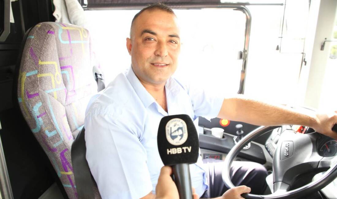 HBB Ulaşım Dairesi Başkanlığı’na bağlı halk otobüsü şoförü Ümit Tosun,