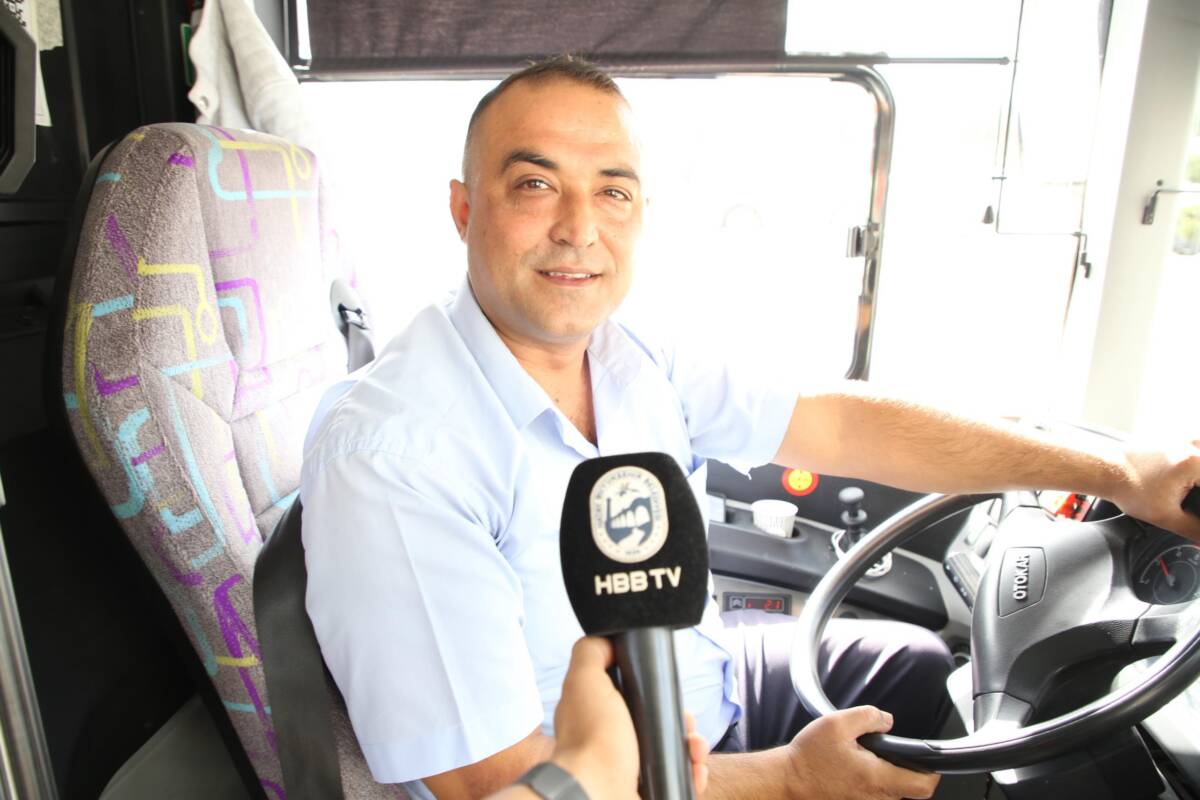 HBB Ulaşım Dairesi Başkanlığı’na bağlı halk otobüsü şoförü Ümit Tosun,