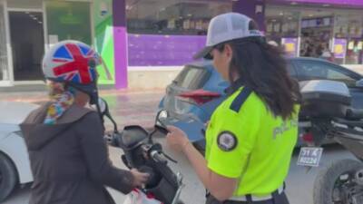 Hatay’da polis ekipleri, kent genelinde meydana gelen motosiklet kazalarını önlemek