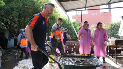 Hatay’ın Payas ilçesinde etkili olan sağanak yağışın ardından Cumhuriyet ve