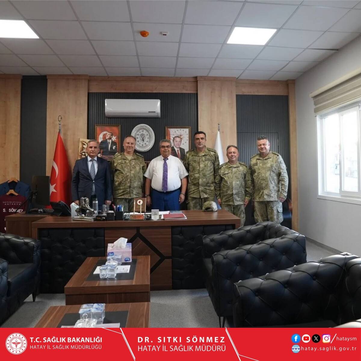 Milli Savunma Bakanlığı’na bağlı sağlık heyeti, Hatay’da Suriye sınırındaki askeri