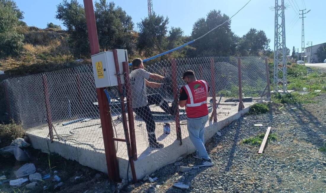 HBB, Antakya Üzümdalı Mahallesi’nde atıl durumda kalan atık su terfi