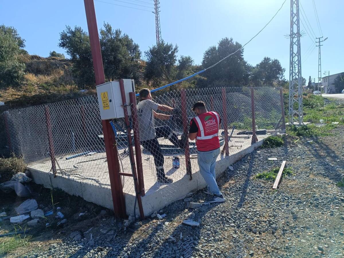 HBB, Antakya Üzümdalı Mahallesi’nde atıl durumda kalan atık su terfi