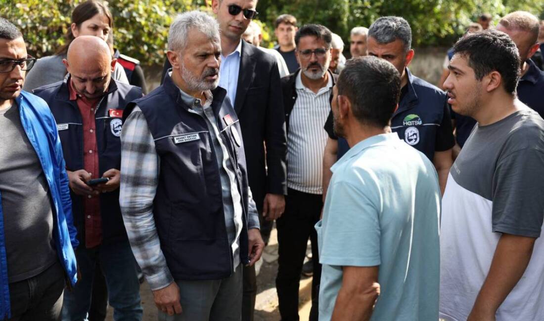 Hatay’da etkili olan sağanak yağışların ardından oluşan sel nedeniyle zarar