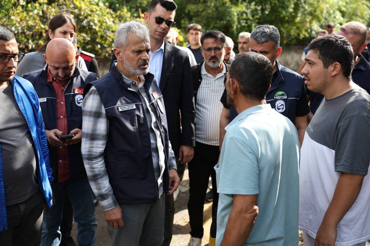 Hatay’da etkili olan sağanak yağışların ardından oluşan sel nedeniyle zarar