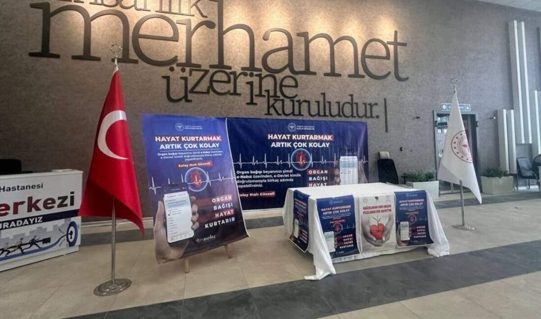 Hatay Defne Devlet Hastanesi’nde, 3-9 Kasım Doku ve Organ Bağışı