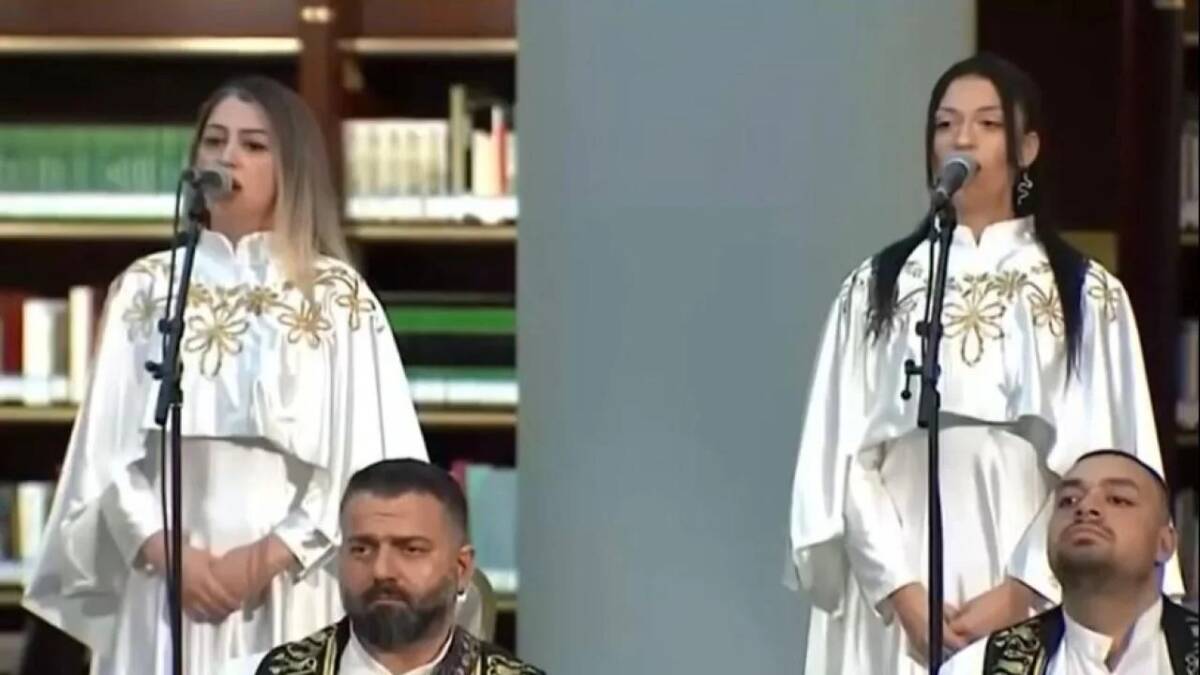 Antakya Medeniyetler Korosu, Papa 14. Leo’nun Türkiye ziyaretinde Cumhurbaşkanlığı Külliyesi’nde