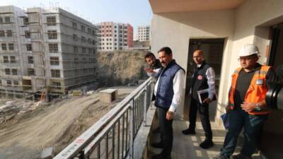 Hatay’ın Defne ilçesinde, 6 Şubat 2023 depremlerinin ardından başlatılan yeniden