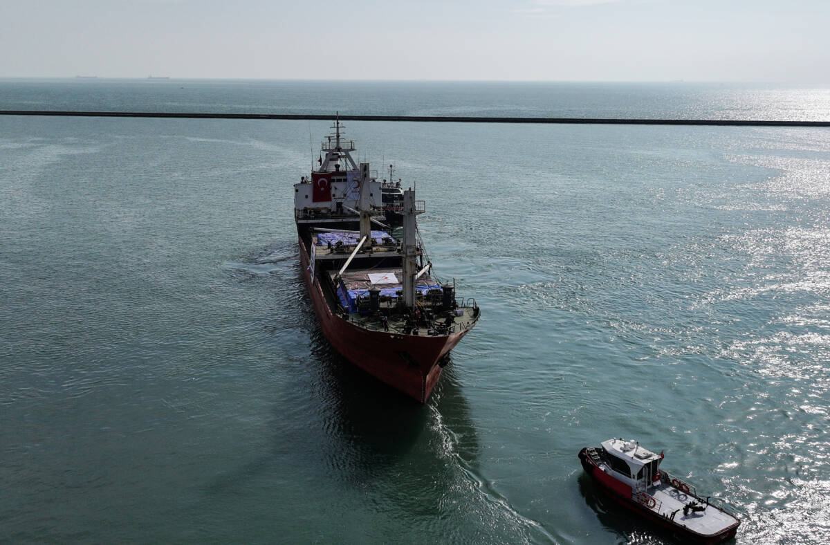 Türk Kızılay’ın Gazze’ye insani yardım malzemesi taşıyan 18’inci “İyilik Gemisi”,