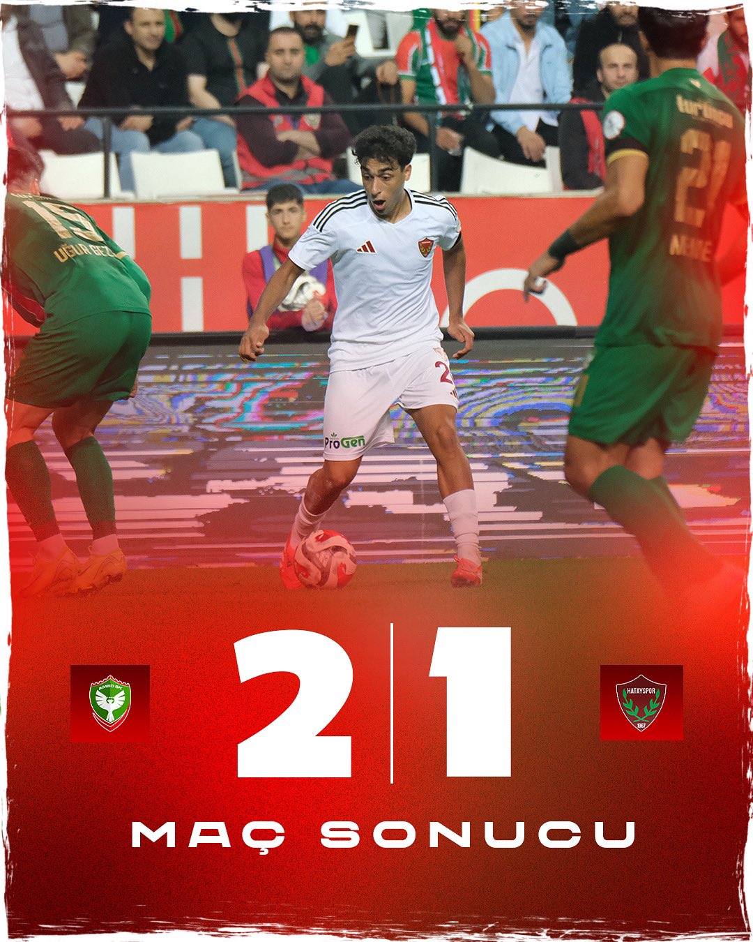 Trendyol 1. Lig’in 13. haftasında Amedspor, sahasında konuk ettiği Hatayspor’u