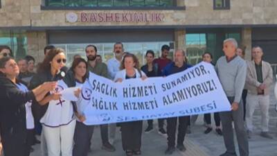 Hatay’ın Samandağ ilçesinde sağlık çalışanları, doktor eksikliği nedeniyle büyük bir