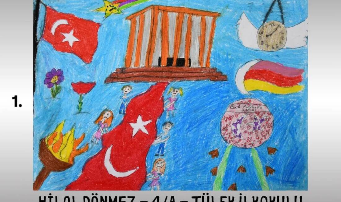 “Atatürk ve Vatan Sevgisi” Resim Yarışmasının Kazananları Belli Oldu Arsuz İlçe Millî Eğitim Müdürlüğü tarafından ilkokul öğrencilerine yönelik düzenlenen