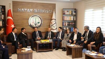 Türkiye Barolar Birliği Başkanı Av. R. Erinç Sağkan ve beraberindeki