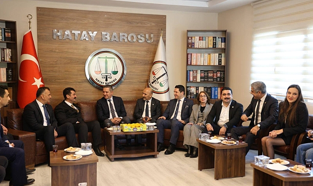 Türkiye Barolar Birliği Başkanı Av. R. Erinç Sağkan ve beraberindeki