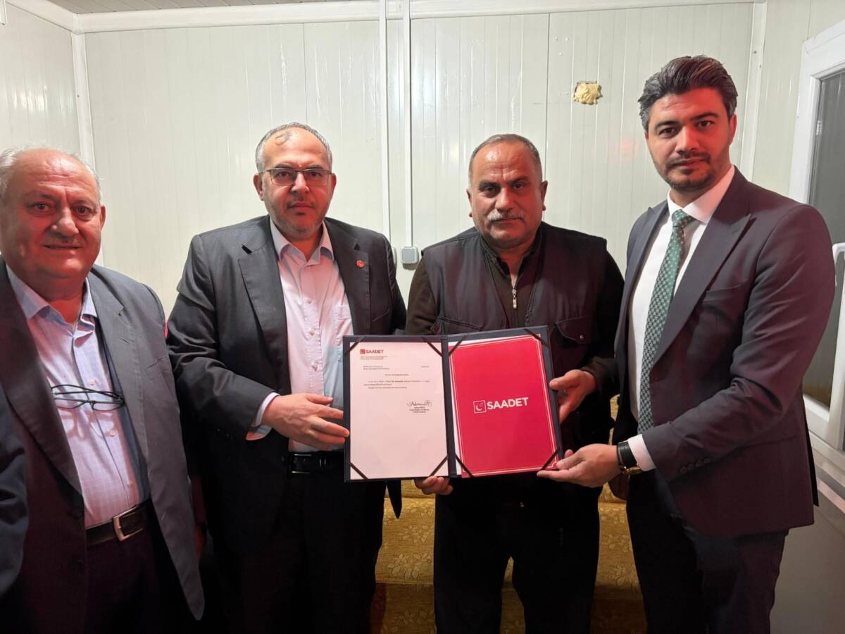 Hatay’ın Hassa ilçesinde, Saadet Partisi’nde boşalan ilçe başkanlığına atama gerçekleştirildi.