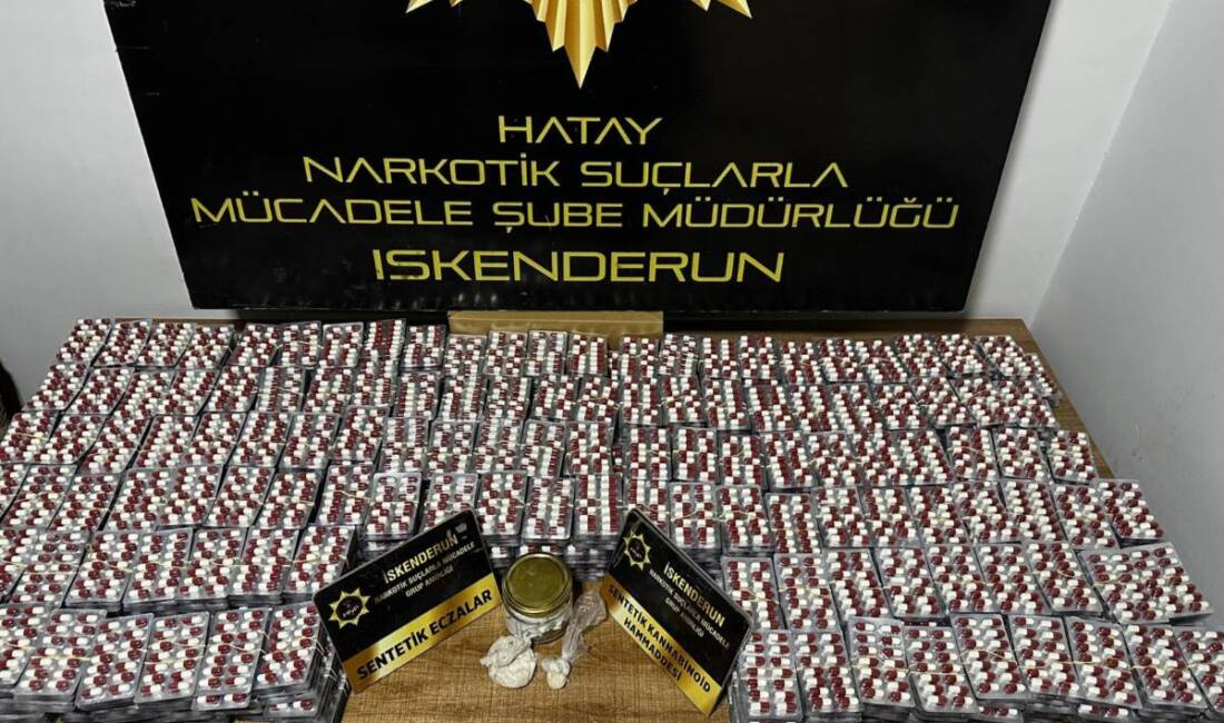 Hatay Emniyet Müdürlüğü ekipleri, uyuşturucu imal ve ticaretine yönelik yürütülen