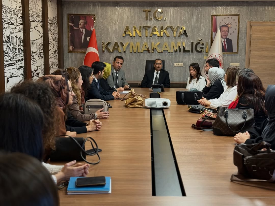 Antakya İlçe Millî Eğitim Müdürü Ahmet Tecimen ile Şube Müdürü