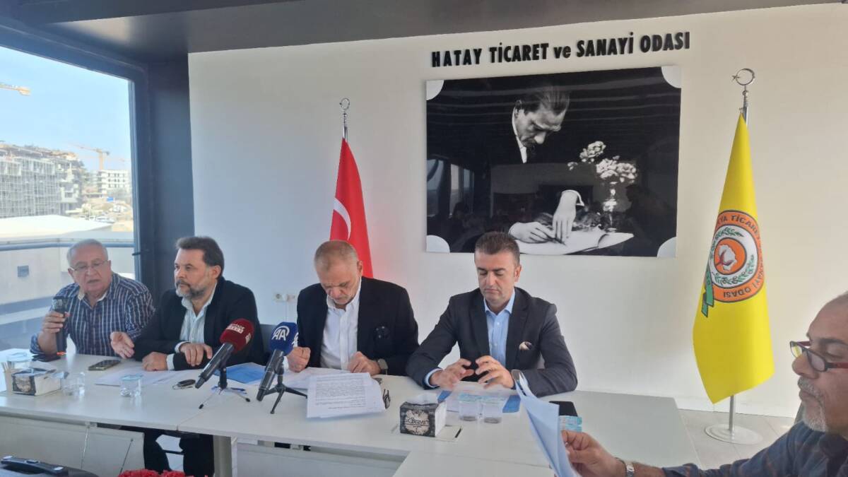 Hatay Ticaret ve Sanayi Odası (HATSO) Başkanı Hikmet Çinçin, düzenlediği
