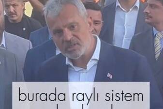 Hatay Büyükşehir Belediye Başkanı Mehmet Öntürk, Antakya’ya raylı sistem getirilmesiyle