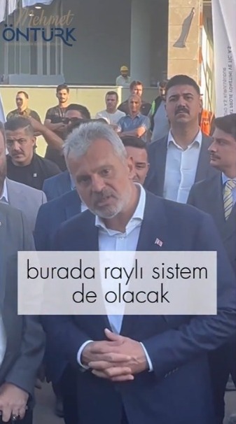 Hatay Büyükşehir Belediye Başkanı Mehmet Öntürk, Antakya’ya raylı sistem getirilmesiyle