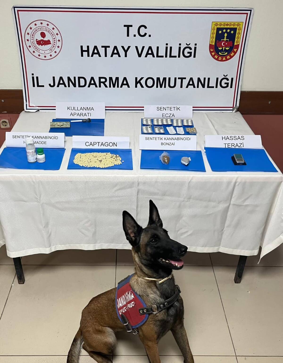 Hatay’ın İskenderun ilçesinde jandarma ekiplerince düzenlenen uyuşturucu operasyonunda çok sayıda