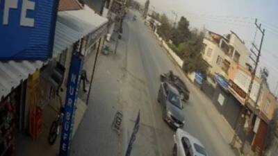 Hatay’ın Dörtyol ilçesinde meydana gelen trafik kazasında, otomobille çarpışan motosikletin