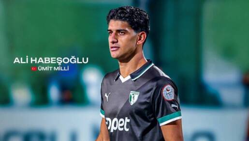 Antakya-Maşuklulu genç futbolcu Ali Habeşoğlu, bir kez daha Ümit Millî