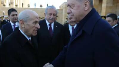 Cumhurbaşkanı Recep Tayyip Erdoğan ve MHP Genel Başkanı Devlet Bahçeli,