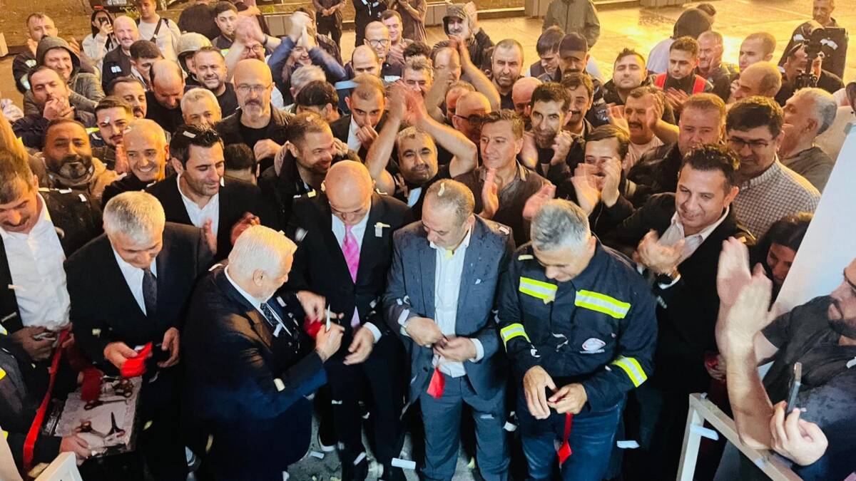 Özçelik-İş Sendikası İskenderun Şubesi tarafından yapımı tamamlanan yeni İSDEMİR Baştemsilcilik