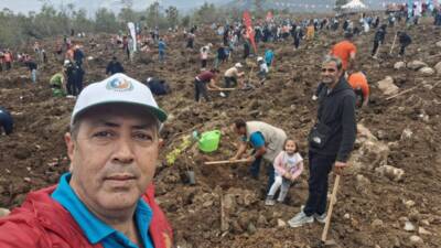 Hatay Tabiatı Koruma Derneği öncülüğünde gerçekleştirilen Milli Ağaçlandırma Günü etkinliğinde,