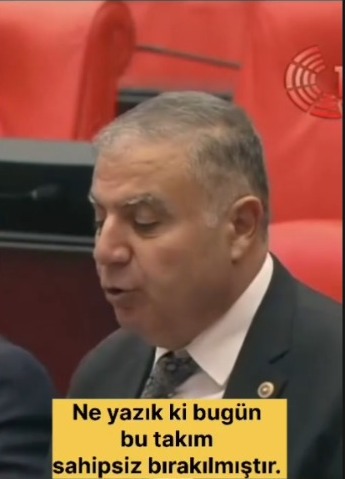 TBMM’de Hatayspor Konuşuldu Milletvekili M. Güzelmansur, Hatayspor’un salt spor kulübü değil, Hatay’ın umudu