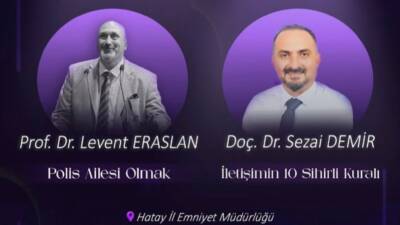 Hatay Emniyet Müdürlüğü bünyesinde görev yapan polislerin ve amir konumundaki