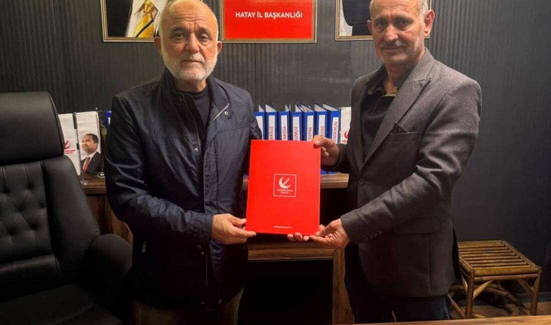 YRP Hatay Teşkilatında Yeni Dönem Yeniden Refah Partisi’nde Hatay Teşkilat Başkanlığı’na Yakup Doğru getirildi. YRP