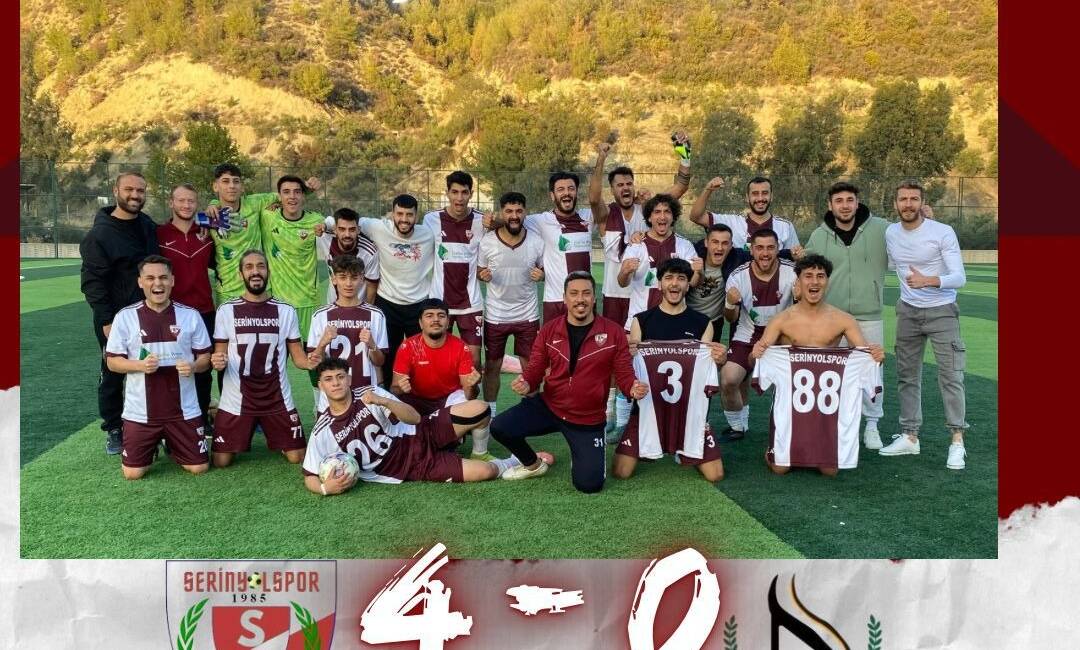 Amatör ligde Lider Farklı Kazandı Hatay 1. Amatör Ligi A Grubu’nun lideri Serinyolspor, sahasında konuk