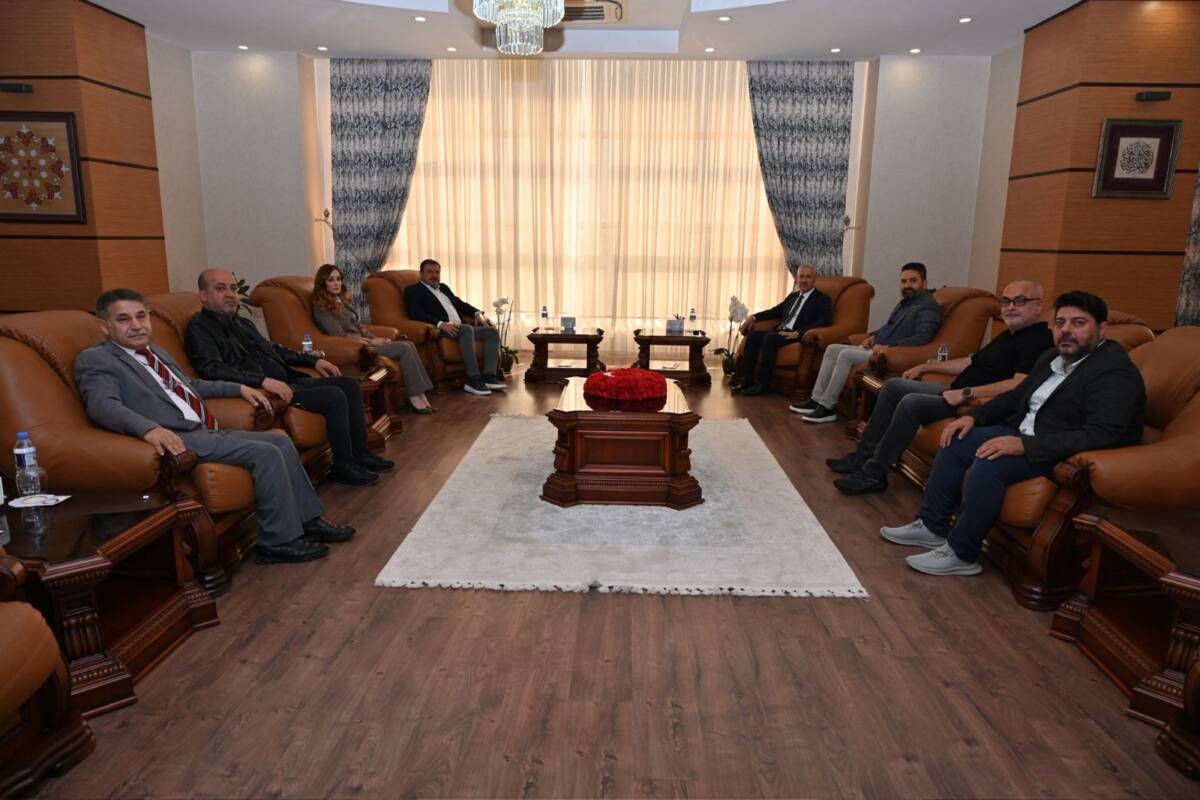 Hatay Gazeteciler Cemiyeti (HGC) Başkanı Nihat Mazmanoğlu ve yönetim kurulu