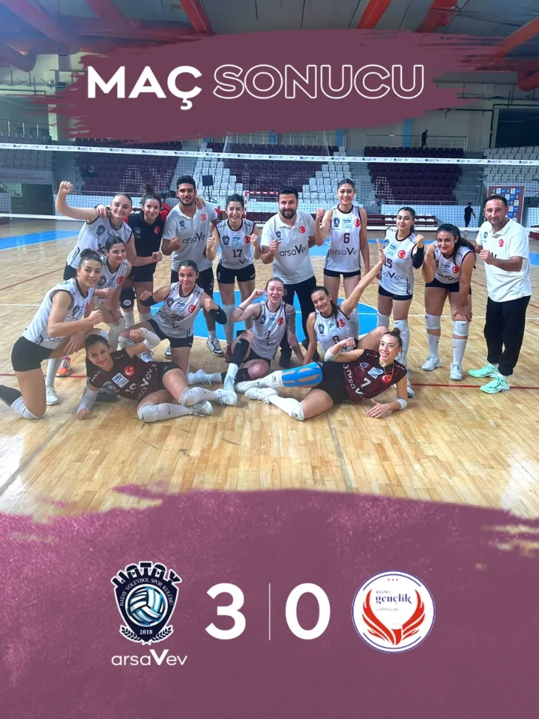 Hatay’ın voleybol temsilcisi ArsaVev Hatay Voleybol Kulübü, evinde ağırladığı Osmaniye