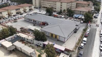 Hatay’da 6 Şubat 2023 depreminde yıkılan okulların yerine yapılan eğitim