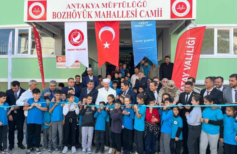 Hatay’da deprem sonrası yeniden ayağa kaldırılan ibadethanelere bir yenisi daha