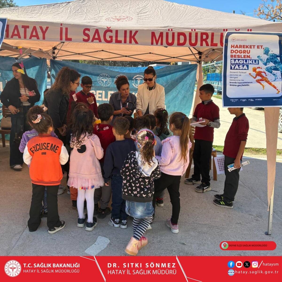 Defne’de, çocukların sağlıklı gelişimini desteklemek amacıyla anlamlı bir etkinlik gerçekleştirildi.