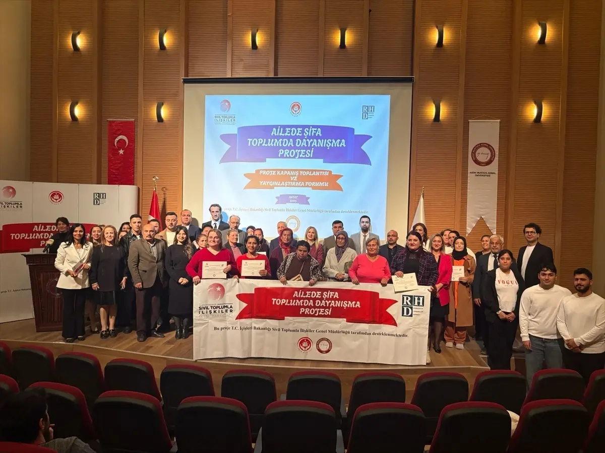 Hatay’da 2025 Aile Yılı kapsamında yürütülen proje tamamlandı. Anneler, hasta