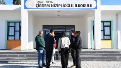 Depremde yıkılan Arsuz Üçgüllük Gülcihan İlkokulu’nun yerine, hayırsever iş insanı